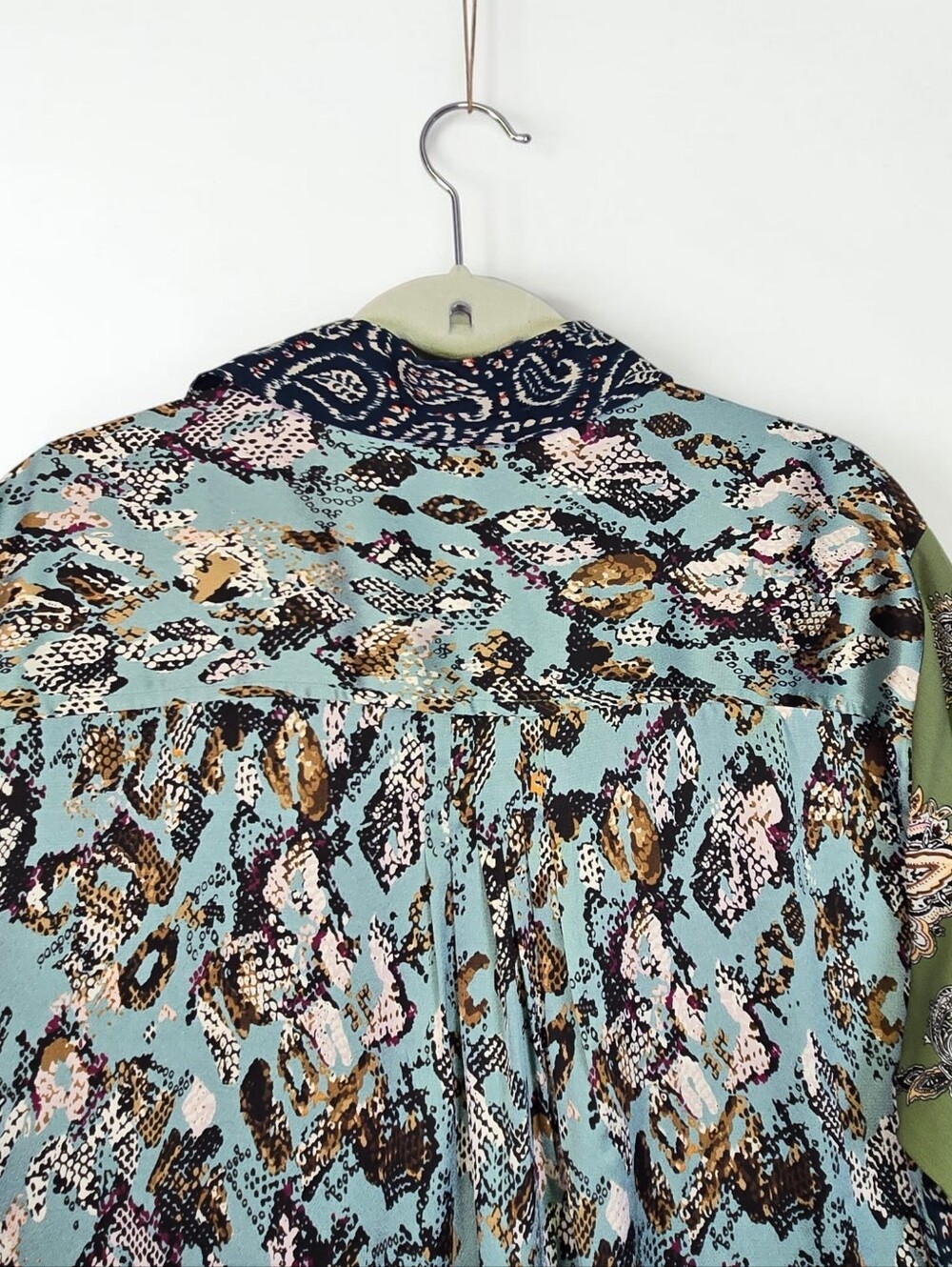 Alembika Paisley Shirt Dress Size 4 US size L / XL Oversize NEW $324 - Picture 12 of 16